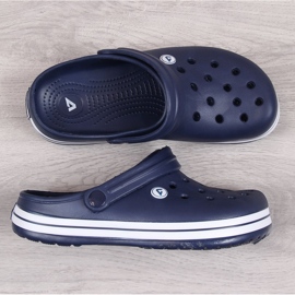 American Club marinblå pooltofflor för män 1