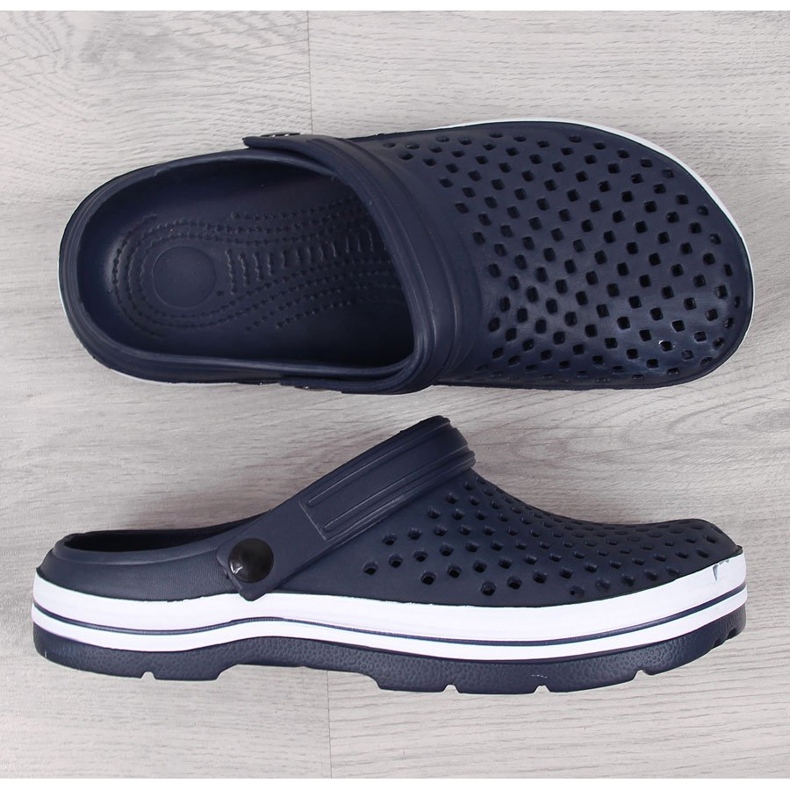 News Herr marinblå skum genombrutna tofflor NYHETER 1