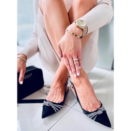 Taylor Black ballerinor med öppen klack svart 2