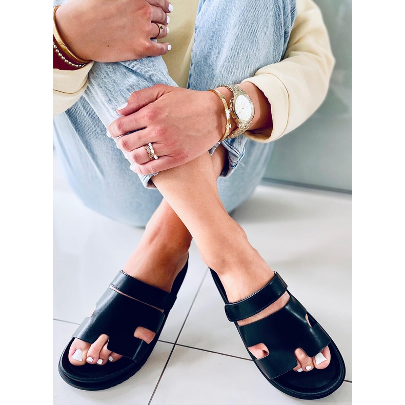 Tawny Black tofflor för kvinnor svart 1