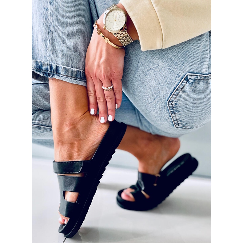 Tawny Black tofflor för kvinnor svart 2