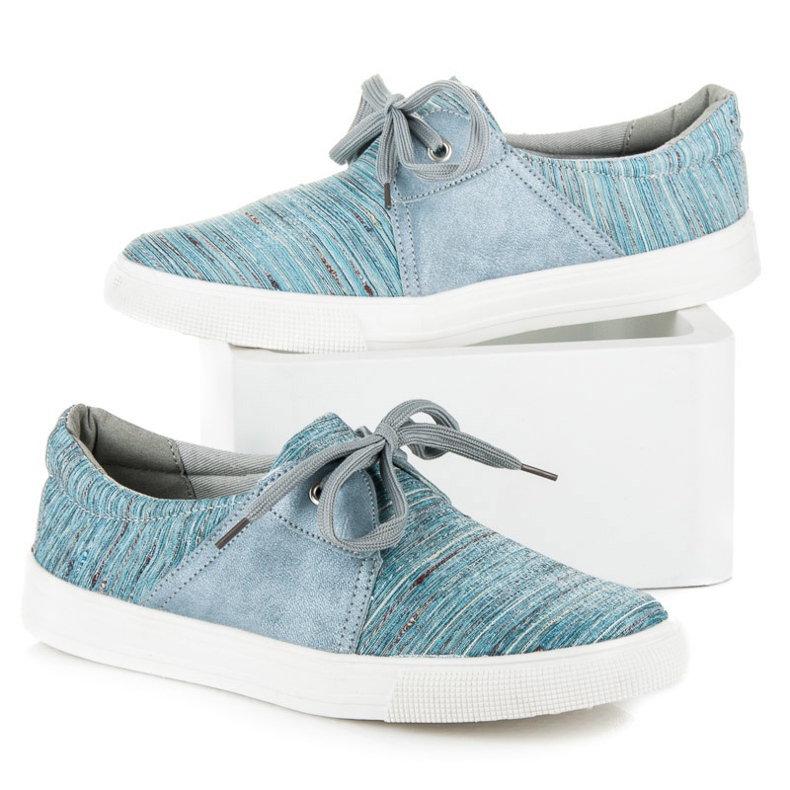 Kylie Sneakers Med Etniskt Mönster blå 1