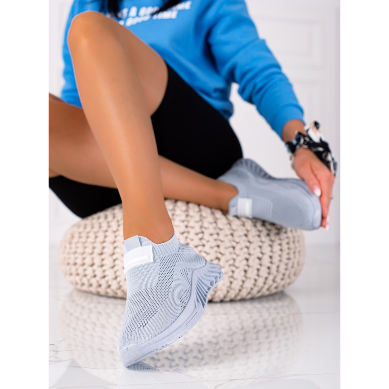 SHELOVET Slip-on sportskor grå 2