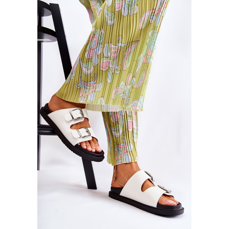 PJ1 Klassiska vita tofflor för kvinnor Weston 1