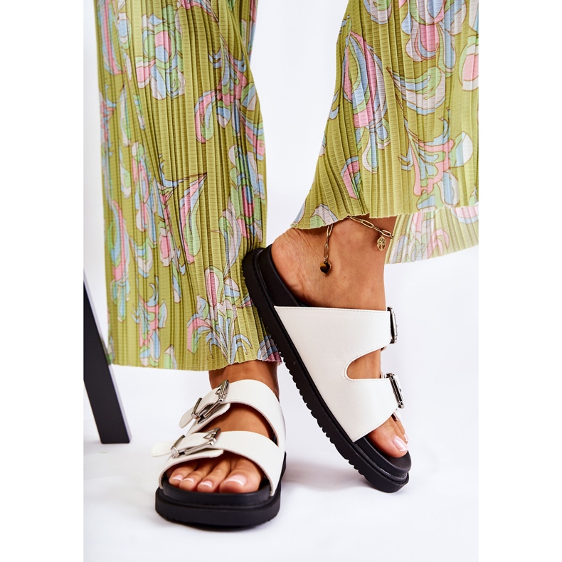 PJ1 Klassiska vita tofflor för kvinnor Weston 2