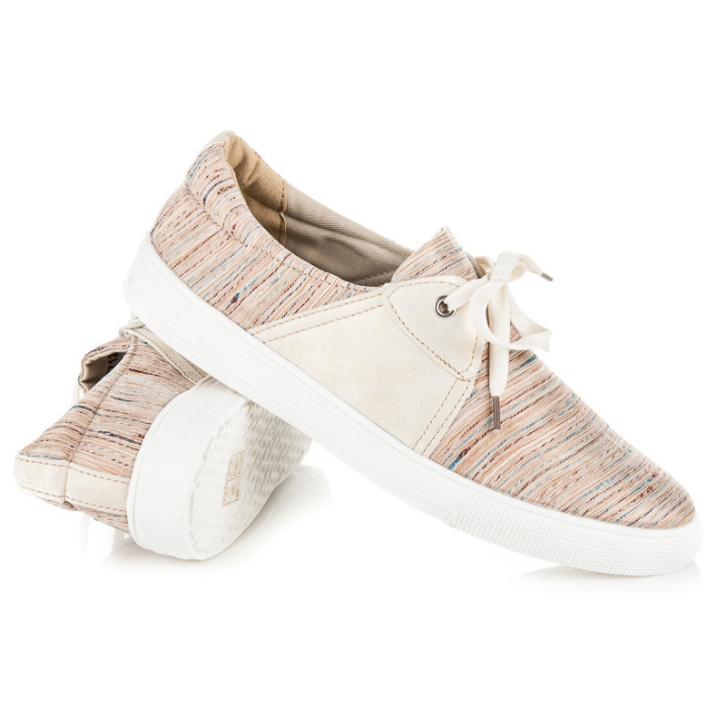 Kylie Sneakers med etniskt mönster brun 1