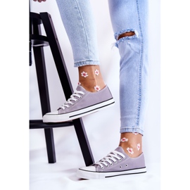 PJ1 Klassiska Sneakers för kvinnor Knyt Grå Be Mine 2