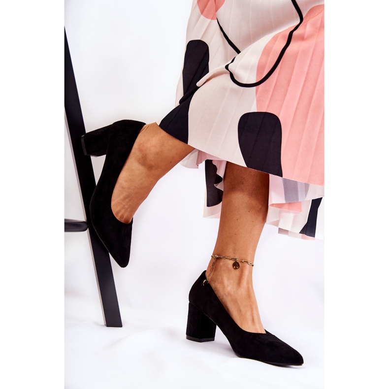 PS1 Klassiska mockapumpar på en stång Svart Lency 2