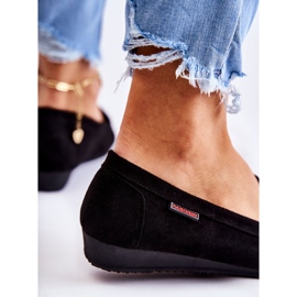 PH1 Svart Wedge Loafers i mocka för kvinnor La Cava 2