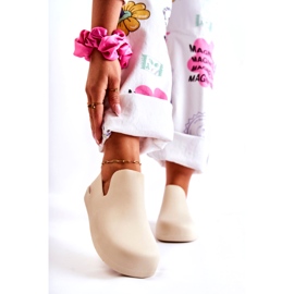 FS1 Fashionabla gummiträskor ljusbeige Meriko 1