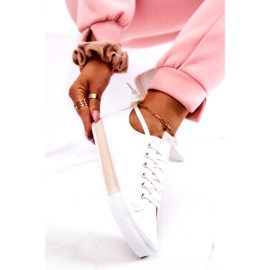 PS1 Sneakers i läder för kvinnor Vit-Beige Mikayla 5