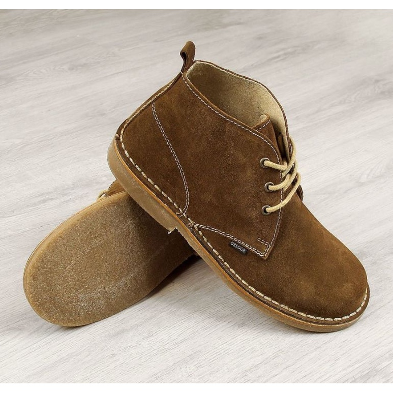 BM M Gregor brunt läder herrstövlar 1