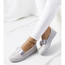 Zorda grå genombrutna sneakers 2