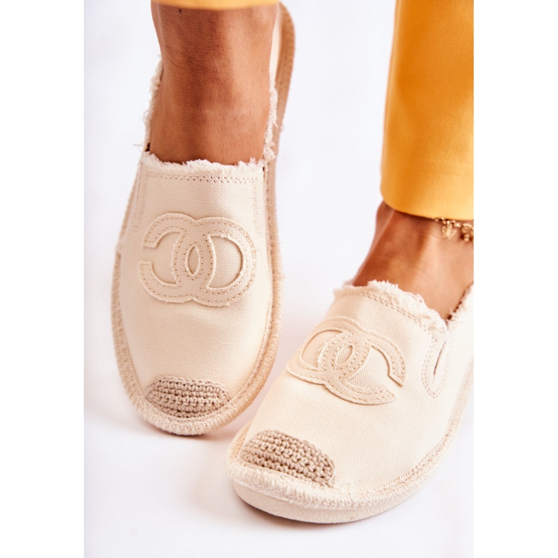 Klassiska beige Flaure Espadrilles för kvinnor 1