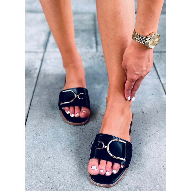 Arizona Svarta damtofflor 2