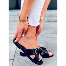 Brett Black tofflor för kvinnor svart 1