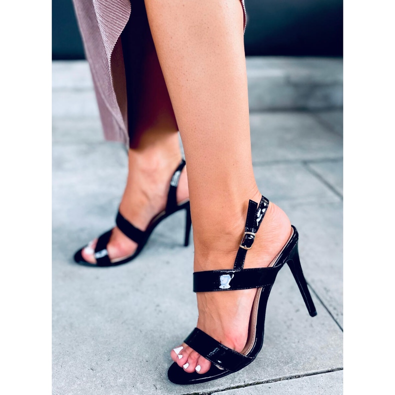 Sandaler på hög klack Amanda Black svart 1
