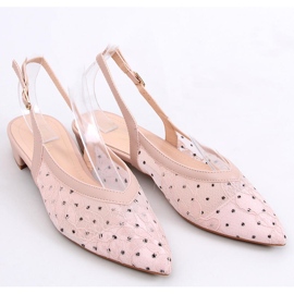 Spetsballerinor utan klack Margo Pink rosa 1