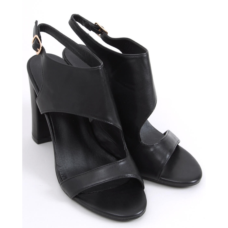 Jessica Black högklackade sandaler svart 2