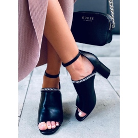 Mary Black högklackade sandaler svart 1