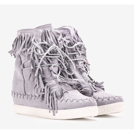 Grå Dias wedge sneakers 1