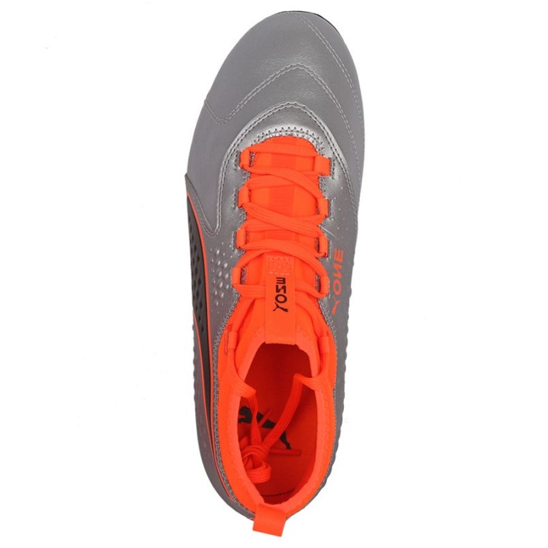 Fotbollsskor Puma One 3 Lth Hg M 104746 01 silver- silver- 1