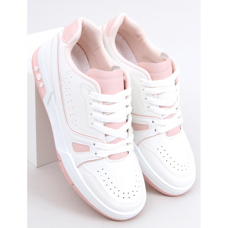 Evans Pink damsneakers vit 1