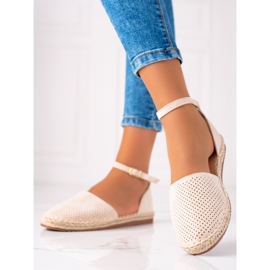 SHELOVET Openwork Espadrilles brun 2