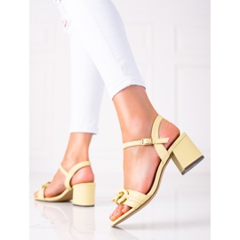 SHELOVET Trendiga sandaler mångfärgad gul 1