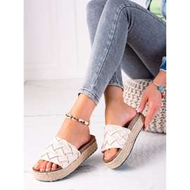 SHELOVET Tofflor På Plattformen beige 1