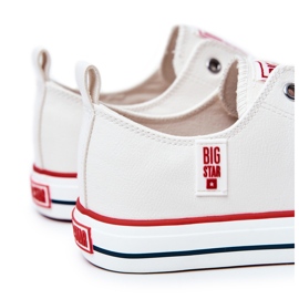 Lädersneakers för män Big Star JJ174069 Vit 4