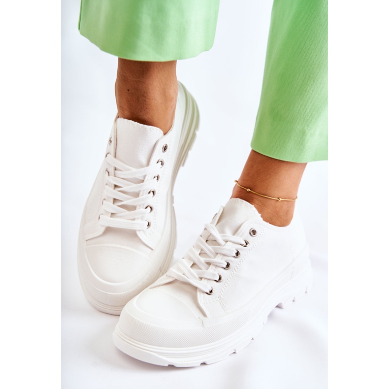 PG1 Sneakers i lågt material för kvinnor Vit Gueso 1