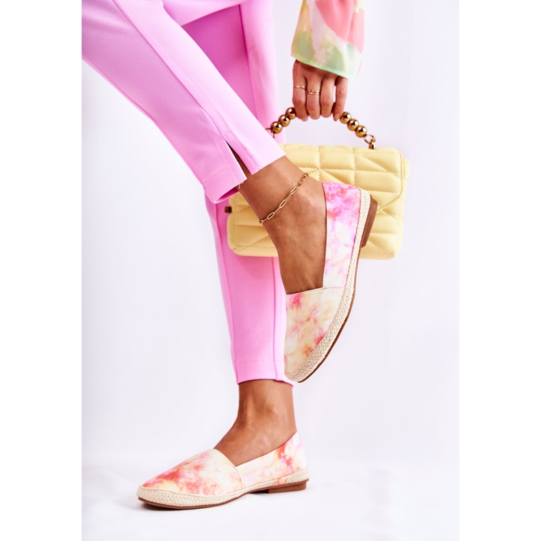 PG1 Slip-On Espadrilles för kvinnor Rosa-Gul Santana beige 2