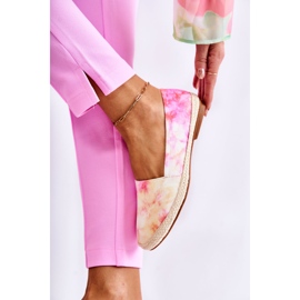 PG1 Slip-On Espadrilles för kvinnor Rosa-Gul Santana beige 1