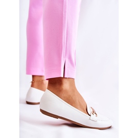 PG1 Vit läder Loafers för damer Godley 2