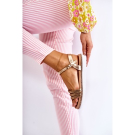 PG1 Damsandaler med guld Cubic Zirconia Sorrita gyllene 2