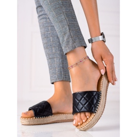 SHELOVET Plattformsflipflops svart 1