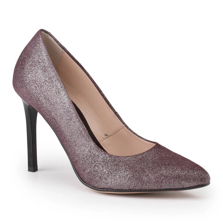 Marco Shoes Burgundy högklackade stilettor i äkta läder röd 1