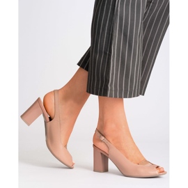 Marco Shoes 1177P rosa sandaler med guld 2