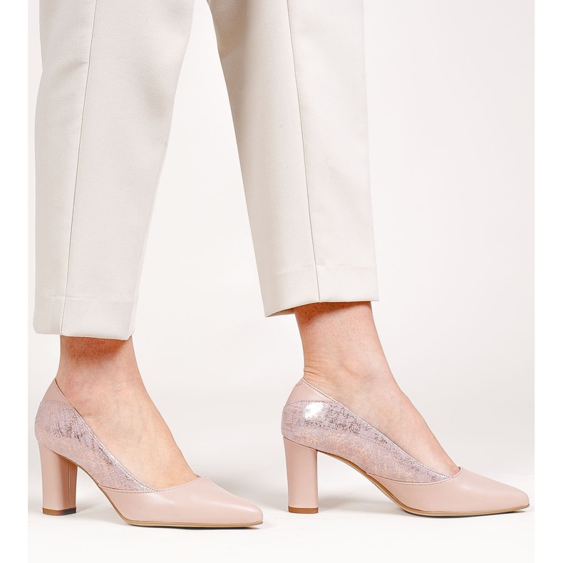 Marco Shoes Dampumps i en puderrosa färg 1
