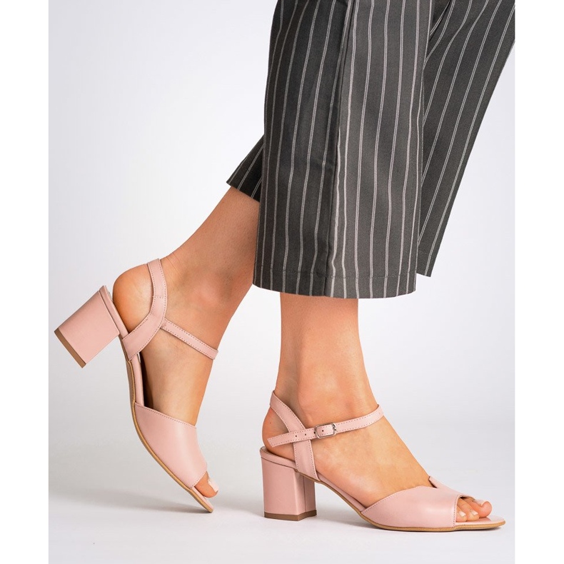 Marco Shoes Rosa sandaler 0624P i intressant läder 1