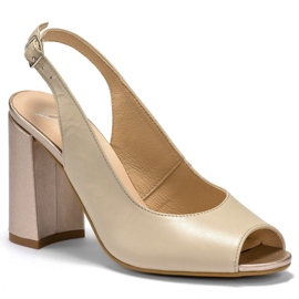 Marco Shoes Beige sandaler 1096P 1