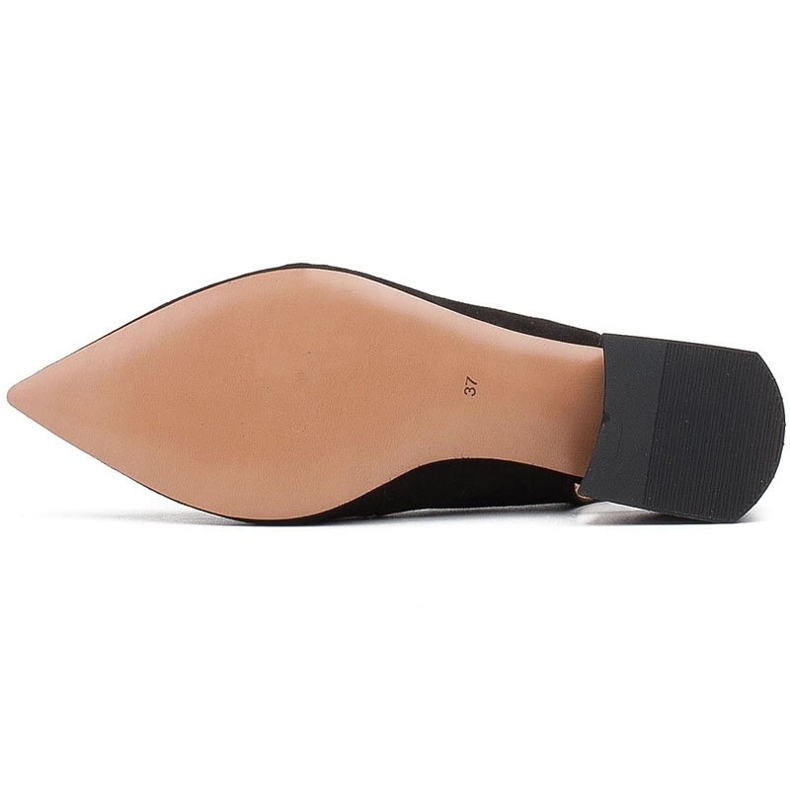 Marco Shoes Svarta sandaler i mocka med dekorativa strålar 1