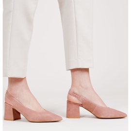 Marco Shoes 1501P laxsandaler med rem och gummi rosa 1