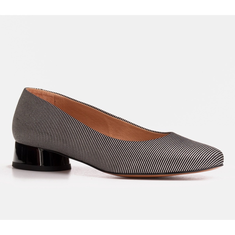 Marco Shoes Randiga ballerinor gjorda av läder svart 1