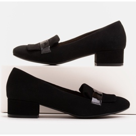 Radoskór Klassiska svarta damskor för en bredare fot 1