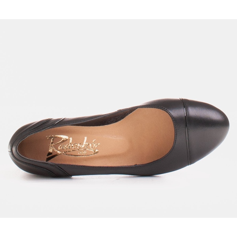 Radoskór Klassiska svarta dampumpar för en bredare fot 1