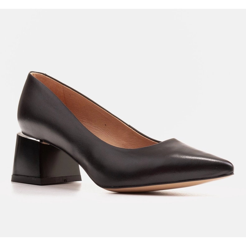 Marco Shoes Eleganta dampumpar av naturläder svart 1