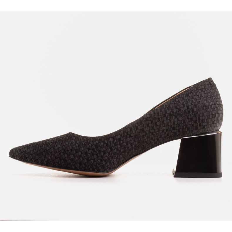 Marco Shoes Eleganta pumpar av sämskskinn svart 1