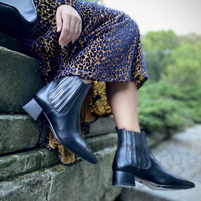 Marco Shoes Varma, eleganta stövlar med elastiskt gummi i ovandel svart 2